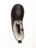 POM POM Leder-Winterstiefel in Braun