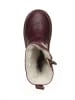 POM POM Leder-Winterstiefel in Rot/ Schwarz