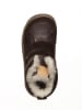 POM POM Leder-Barfußschuhe in Braun