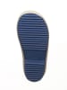 POM POM Gummistiefel in Blau/ Beige