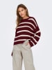 JDY Trui bordeaux/wit