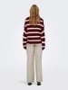 JDY Trui bordeaux/wit