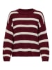 JDY Trui bordeaux/wit