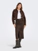 ONLY Blousejas donkerbruin/zwart