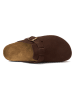 Mandel Leren clogs "Noe" bruin
