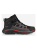 Hunter Trekkingschuhe "Peak RT Mid" in Schwarz/ Grau/ Rot