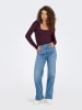ONLY Longsleeve auberginekleurig