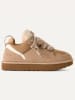 UGG Leder-Sneakers "Lowmel" in Hellbraun/ Creme