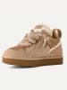 UGG Leder-Sneakers "Lowmel" in Hellbraun/ Creme