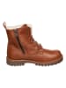 kmins Leder-Boots in Hellbraun