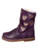 kmins Leder-Stiefel in Lila/ Gold