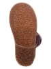 kmins Leder-Stiefel in Lila/ Gold
