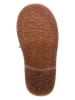 kmins Leder-Stiefel in Dunkelrot/ Gold