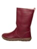 kmins Leren winterlaarzen donkerrood