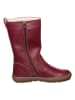 kmins Leren winterlaarzen donkerrood