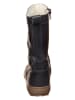 kmins Leder-Winterstiefel in Dunkelblau