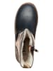 kmins Leren winterboots donkerblauw