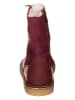 kmins Leren winterboots donkerrood