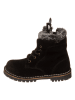 kmins Leder-Winterboots in Schwarz