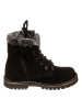 kmins Leder-Winterboots in Schwarz