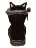 kmins Leder-Winterboots in Schwarz