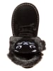 kmins Leder-Winterboots in Schwarz