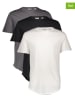 ONLY & SONS 3-delige set: shirts wit/zwart/antraciet