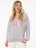Zwillingsherz Sweatshirt "Rahel" grijs
