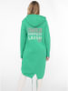 Zwillingsherz Sweatvest "Smile Happiness Laugh" groen