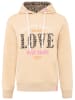 Zwillingsherz Hoodie "Wild Love" beige