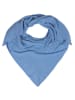 Zwillingsherz Dreieckstuch in Blau - (L)200 x (B)100 cm