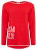 Zwillingsherz Pullover "SMILE" in Rot