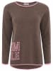 Zwillingsherz Pullover "Smile" in Braun