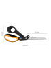 Fiskars Universalschere "Amplify" in Schwarz/ Orange - (L)24 cm
