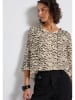 Street One Bluse in Beige/ Schwarz
