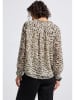 Street One Bluse in Beige/ Schwarz