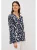 Cecil Bluse in Dunkelblau/ Creme
