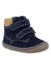 Richter Shoes Leder-Sneakers "Maxi" in Dunkelblau/ Beige