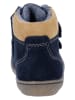 Richter Shoes Leder-Sneakers "Maxi" in Dunkelblau/ Beige