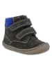 Richter Shoes Leder-Sneakers "Maxi" in Anthrazit/ Blau