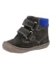 Richter Shoes Leder-Sneakers "Maxi" in Anthrazit/ Blau