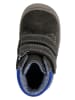 Richter Shoes Leder-Sneakers "Maxi" in Anthrazit/ Blau