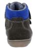Richter Shoes Leder-Sneakers "Maxi" in Anthrazit/ Blau
