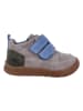 Richter Shoes Leren barefootschoenen "Samy" grijs/lichtblauw