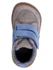 Richter Shoes Leren barefootschoenen "Samy" grijs/lichtblauw