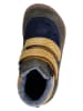 Richter Shoes Skórzane buty w kolorze granatowo-żółto-oliwkowym do chodzenia na boso