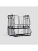 Homla Opbergmand "Eyre" zwart - (B)29 x (H)20 x (D)21 cm