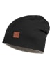 MaxiMo Dwustronna czapka beanie w kolorze czarno-beżowym