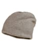 MaxiMo Dwustronna czapka beanie w kolorze czarno-beżowym