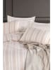 Colourful Cotton Beddengoedset "Soft Line" wit/beige